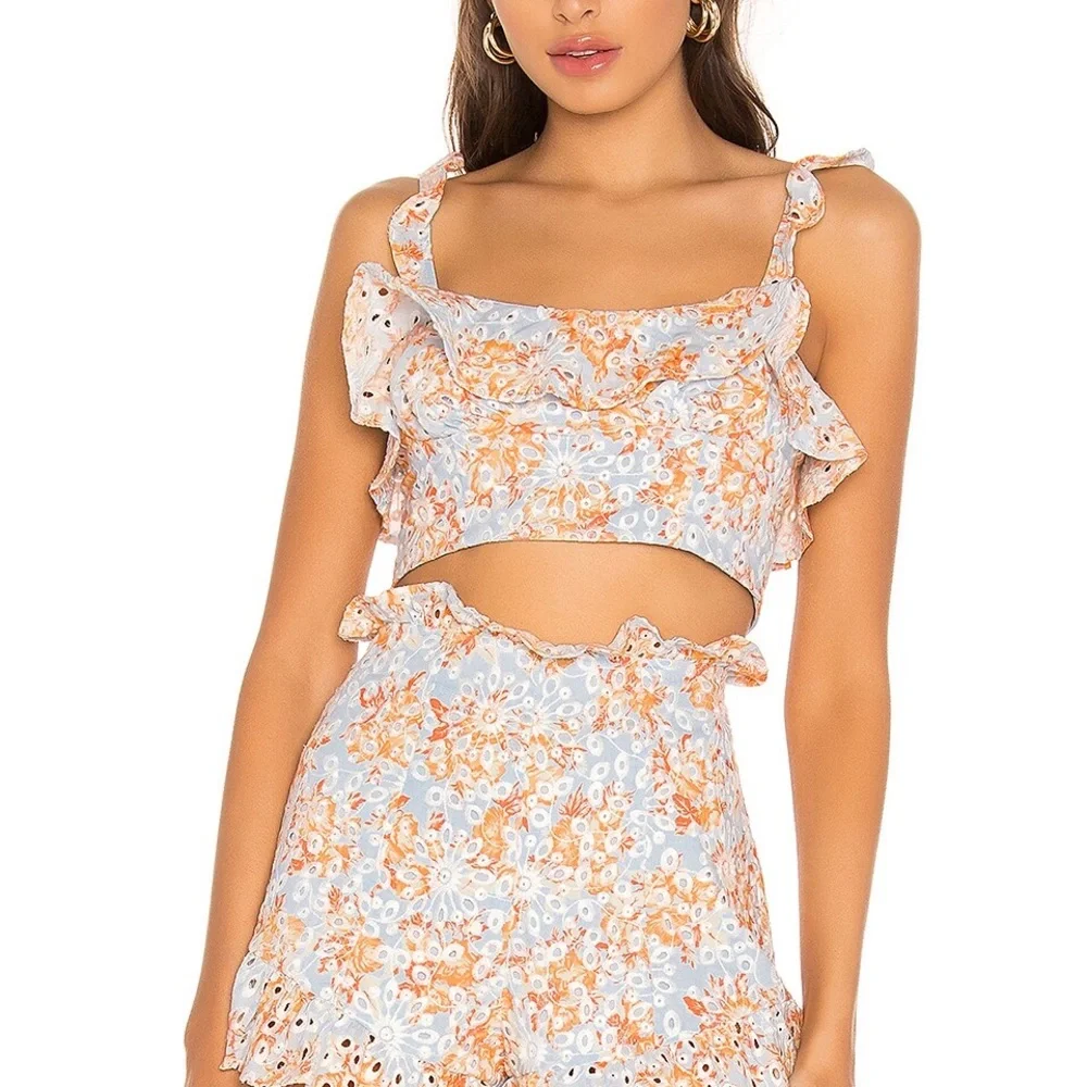 Lovers and Friends Charlotte Bralette and Matching Shorts